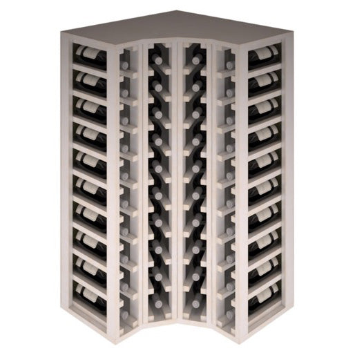 Pine wood corner wine rack for 40 bottles, Godello EW2030
