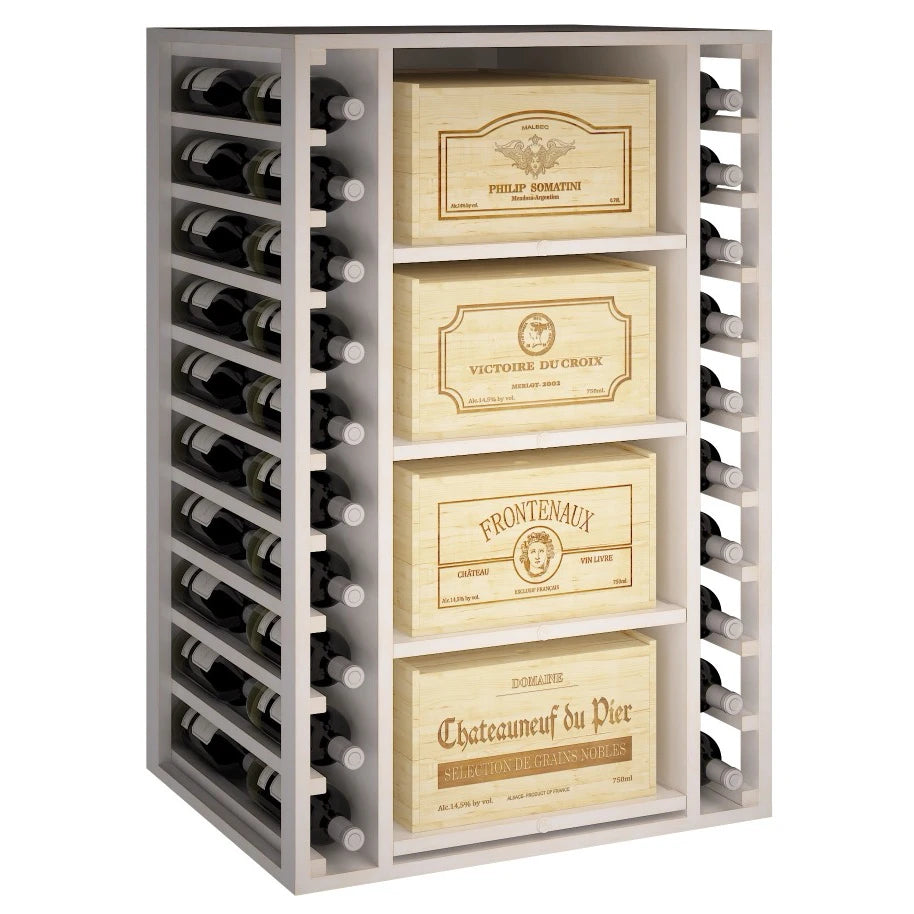 Pine wood wine rack for 88 bottles, Godello EW2546