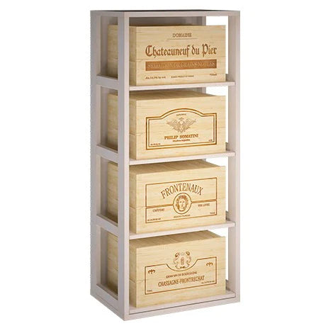 Botellero de madera de pino para 24 botellas, Godello EW2558