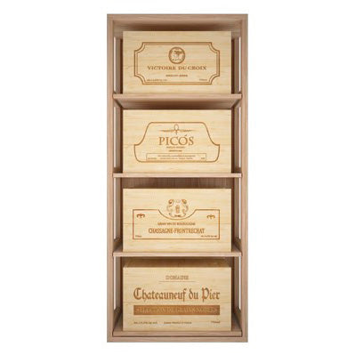 Botellero de madera de roble para 24 botellas, Godello ER2558