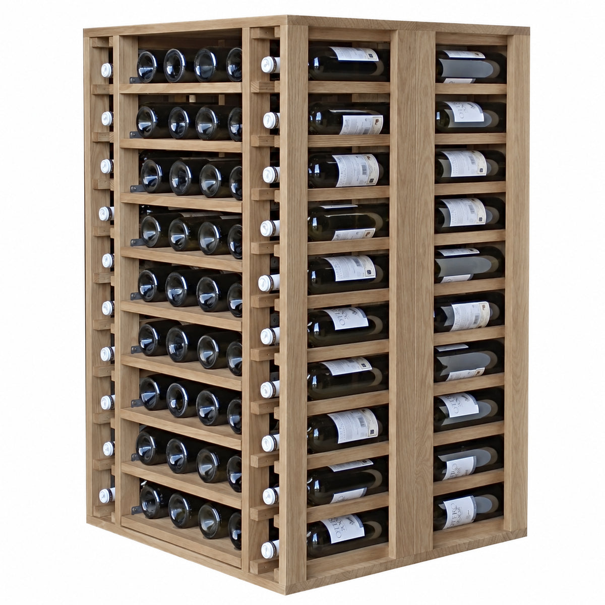 Botellero para 103 botellas Expovinalia Arganza Godello 2548 - Roble natural - Representación generada del acabado