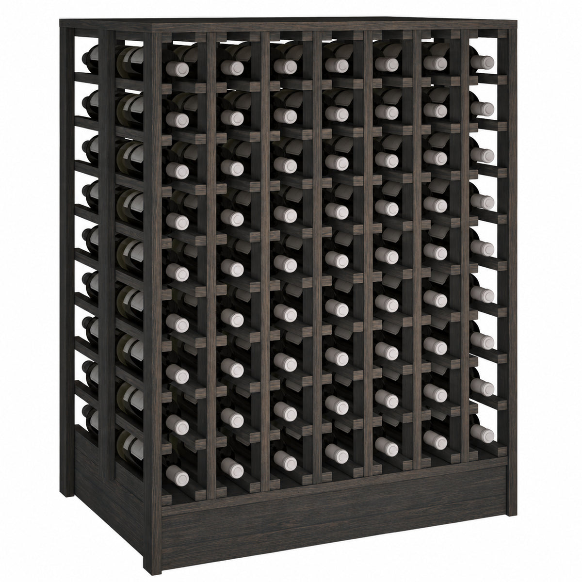 Botellero para 126 botellas Expovinalia Canedo Isla Godello 2067 - Pino negro - Representación generada del acabado