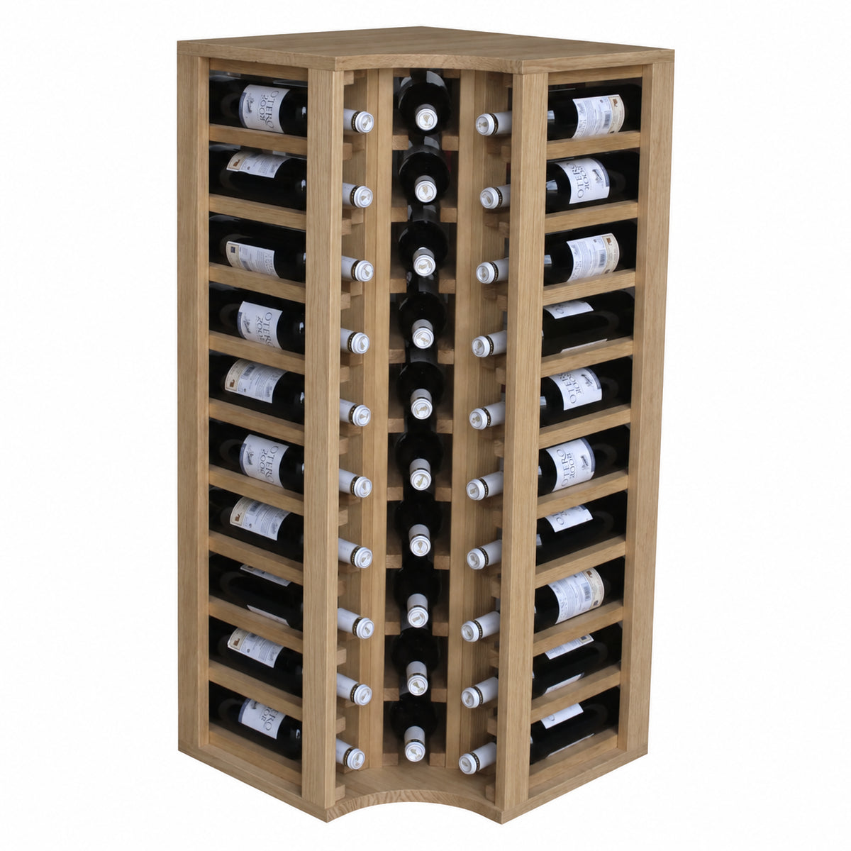 Botellero para 30 botellas Expovinalia Godello 2038 - Roble natural - Representación generada del acabado