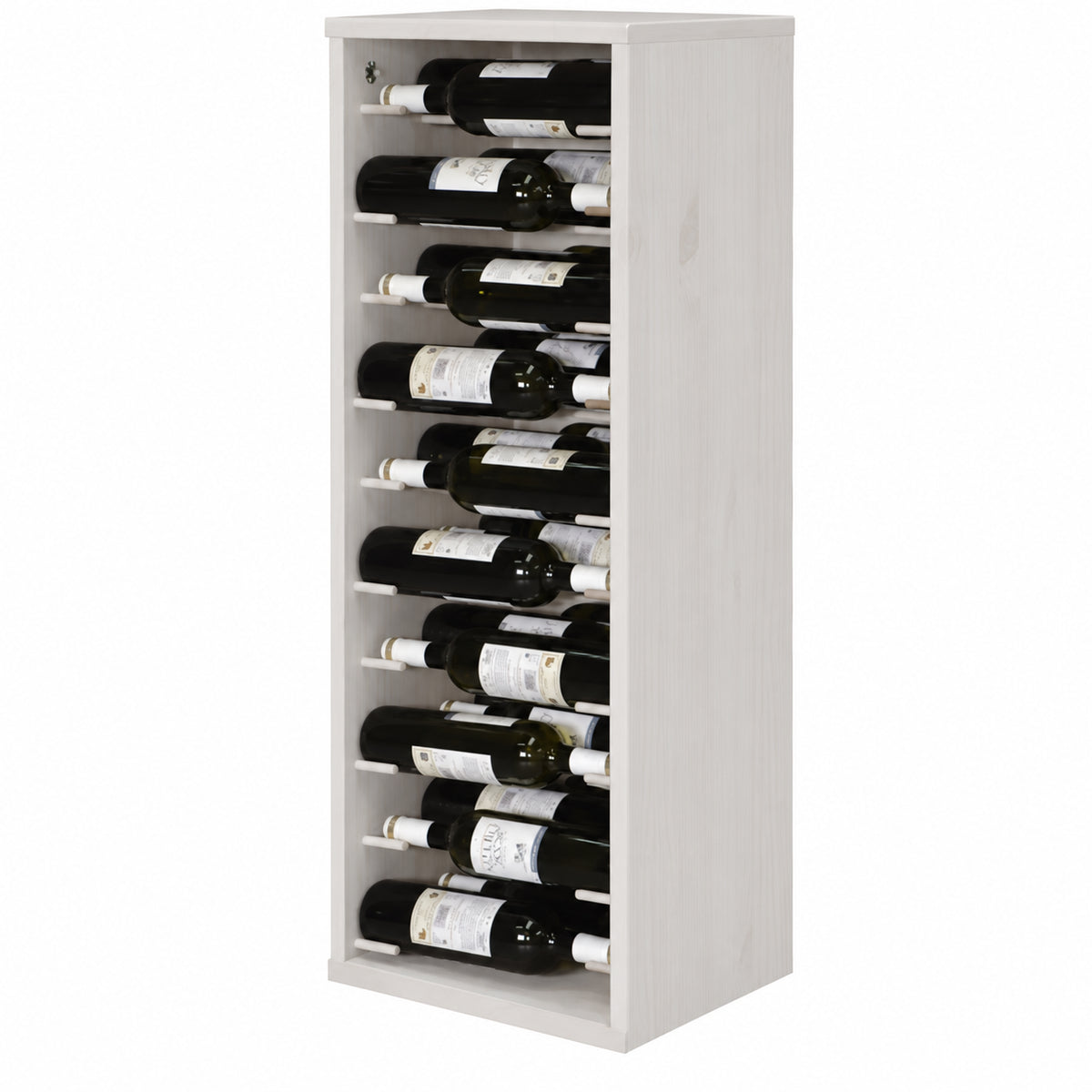 Wine rack for 30 bottles Expovinalia Godello 9223 - White pine - Generated finish representation