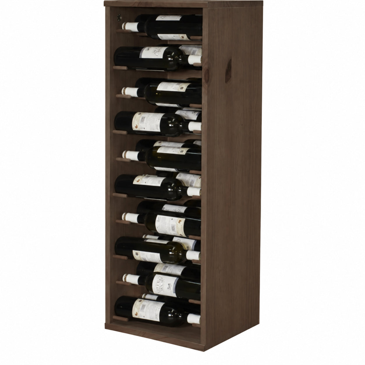 Wine rack for 30 bottles Expovinalia Godello 9223 - Dark pine - Generated finish representation