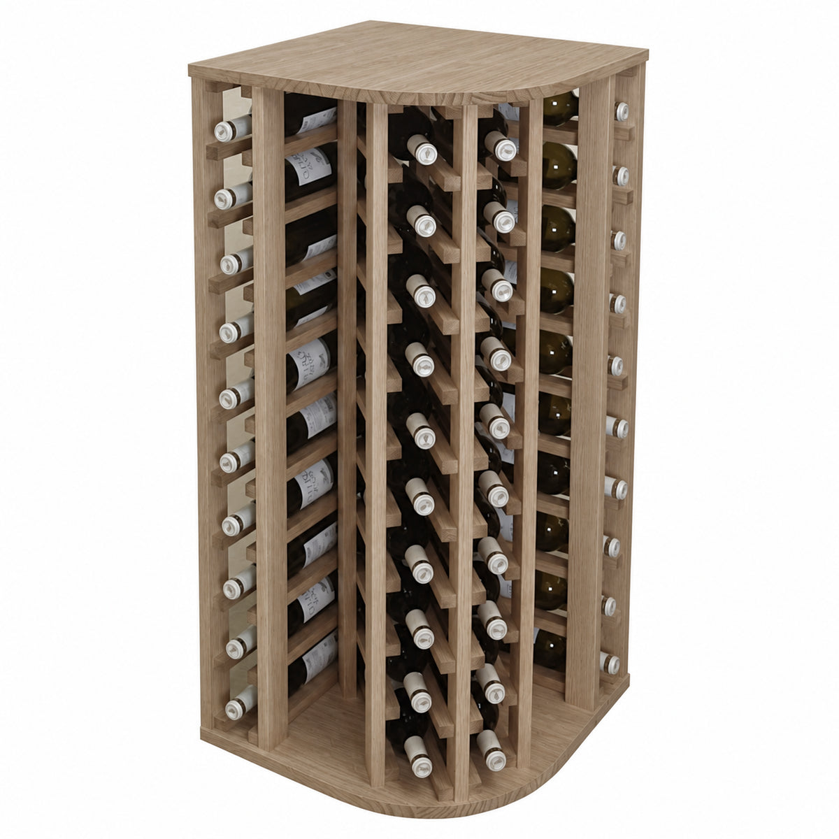 Botellero para 40 botellas Expovinalia Godello 2039 - Roble natural - Representación generada del acabado