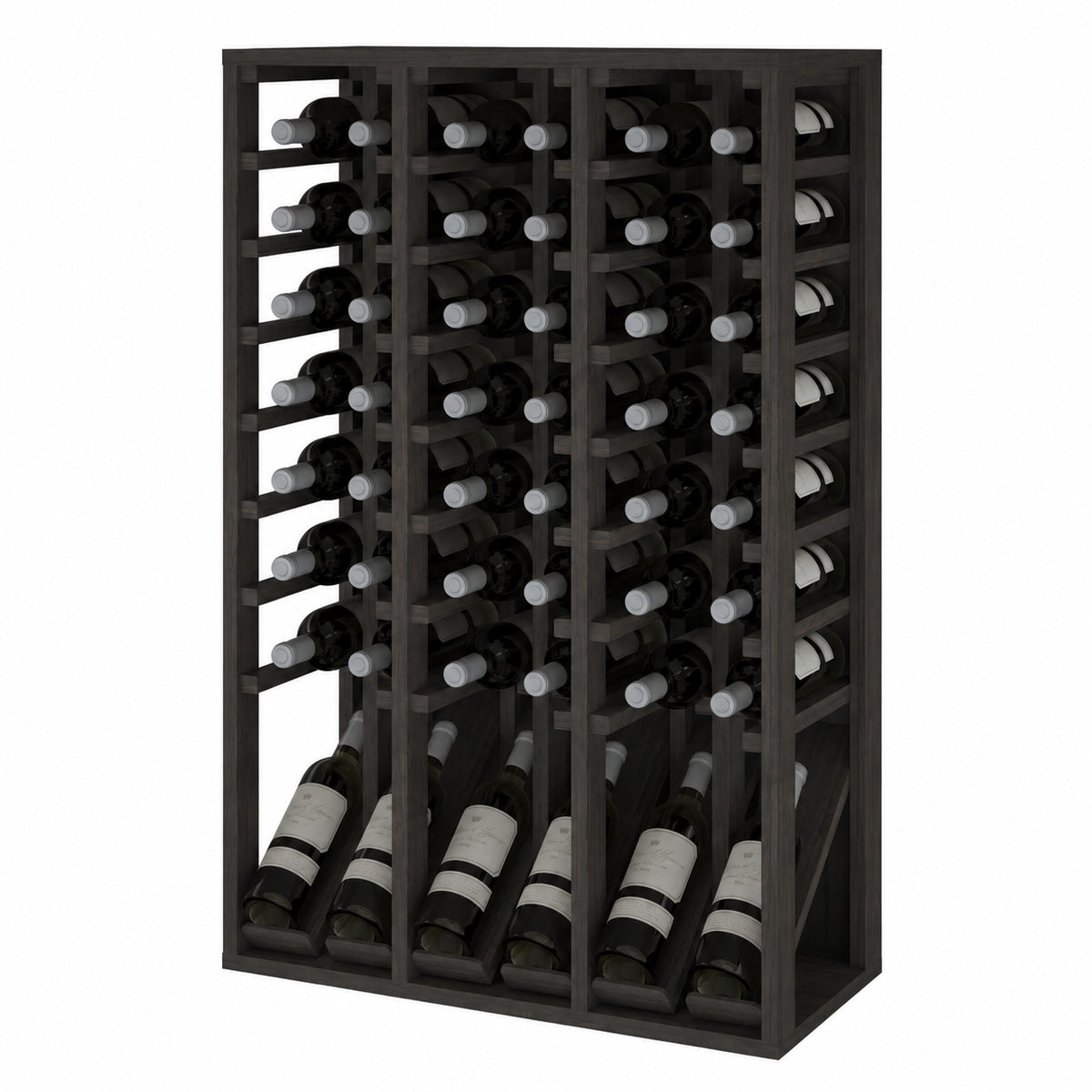Botellero para 48 botellas Expovinalia Villafranca Godello 2092 - Pino negro - Representación generada del acabado