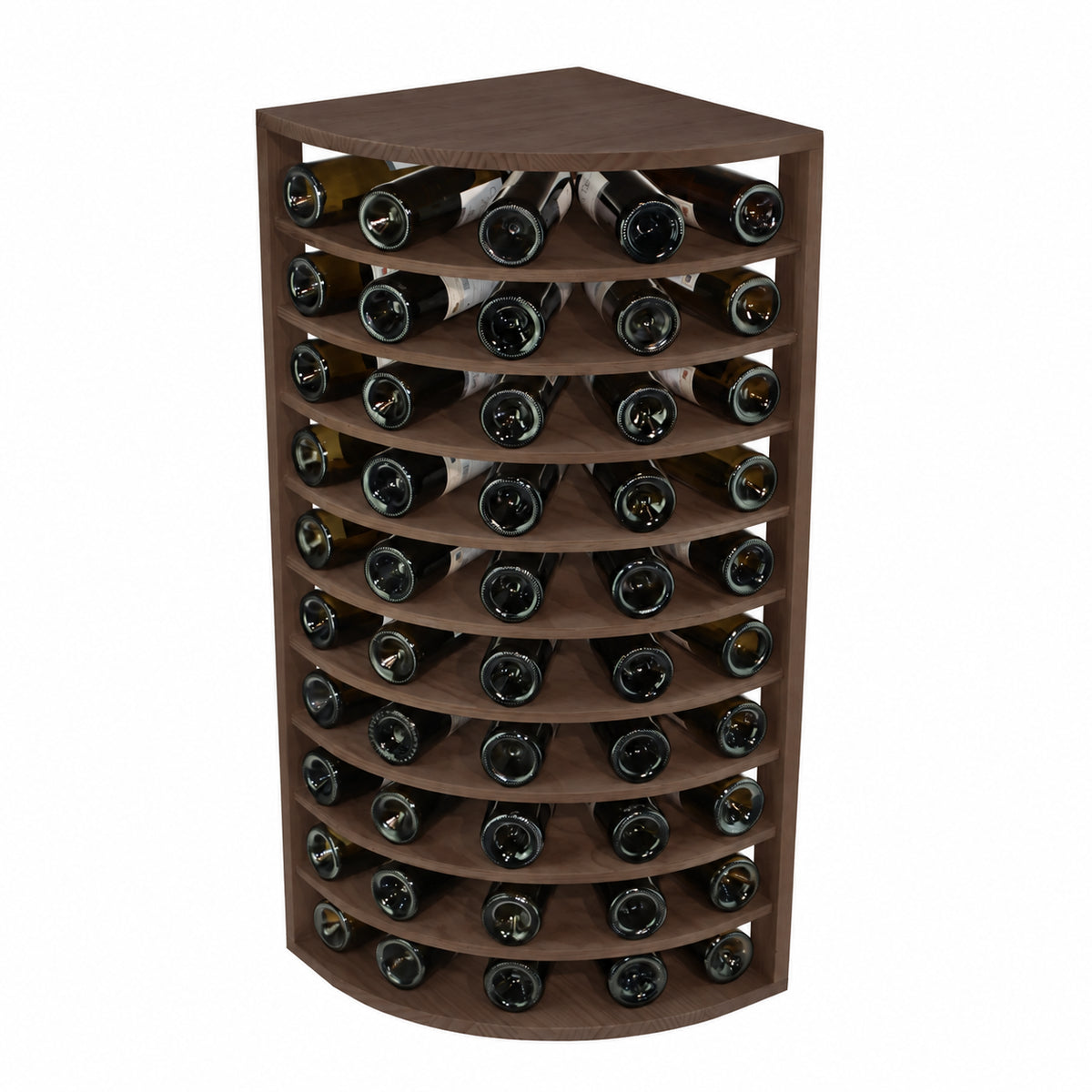 Expovinalia Godello HX2036 wine rack in dark-stained pine - Generated finish representation