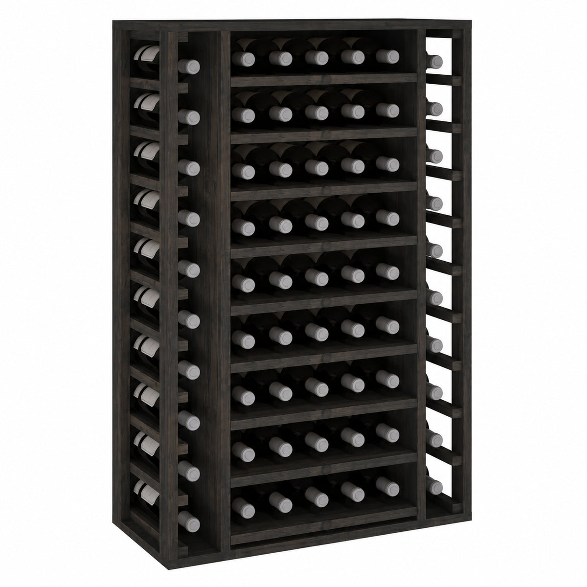 Botellero para 65 botellas Expovinalia Arganza Godello 2540 - Pino negro - Representación generada del acabado