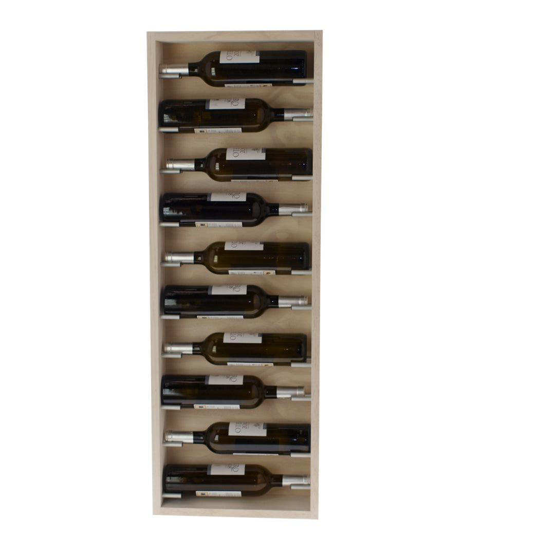 Wall-mounted wine rack for 10 bottles Expovinalia 9111 - Pine with light oak finish