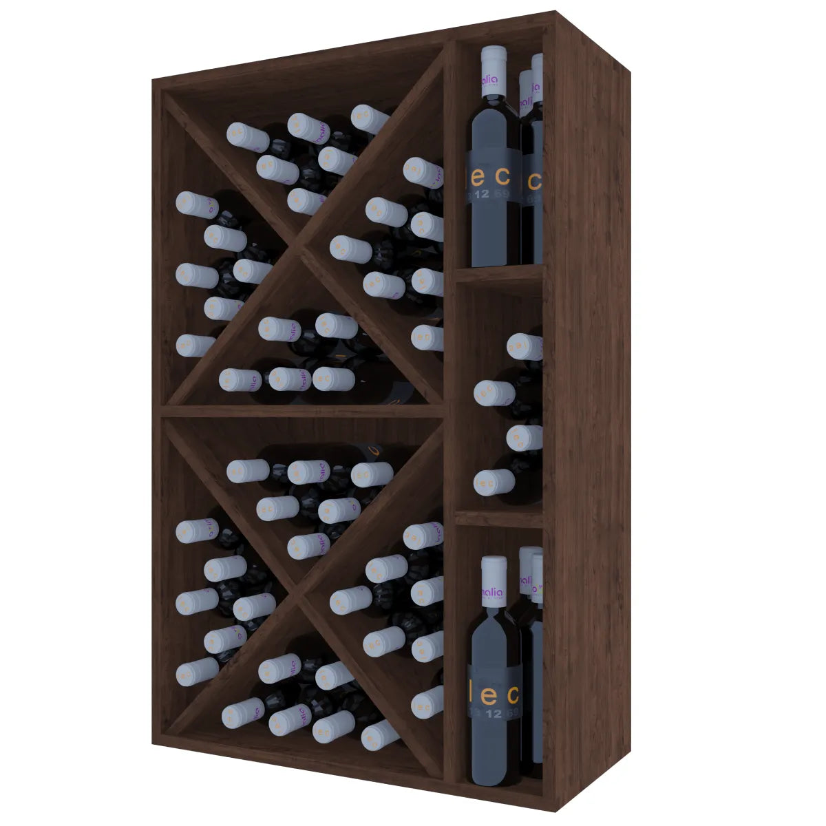Wine rack for 66 bottles Expovinalia Corullón 2 Godello 2537 — Dark pine — HX2537