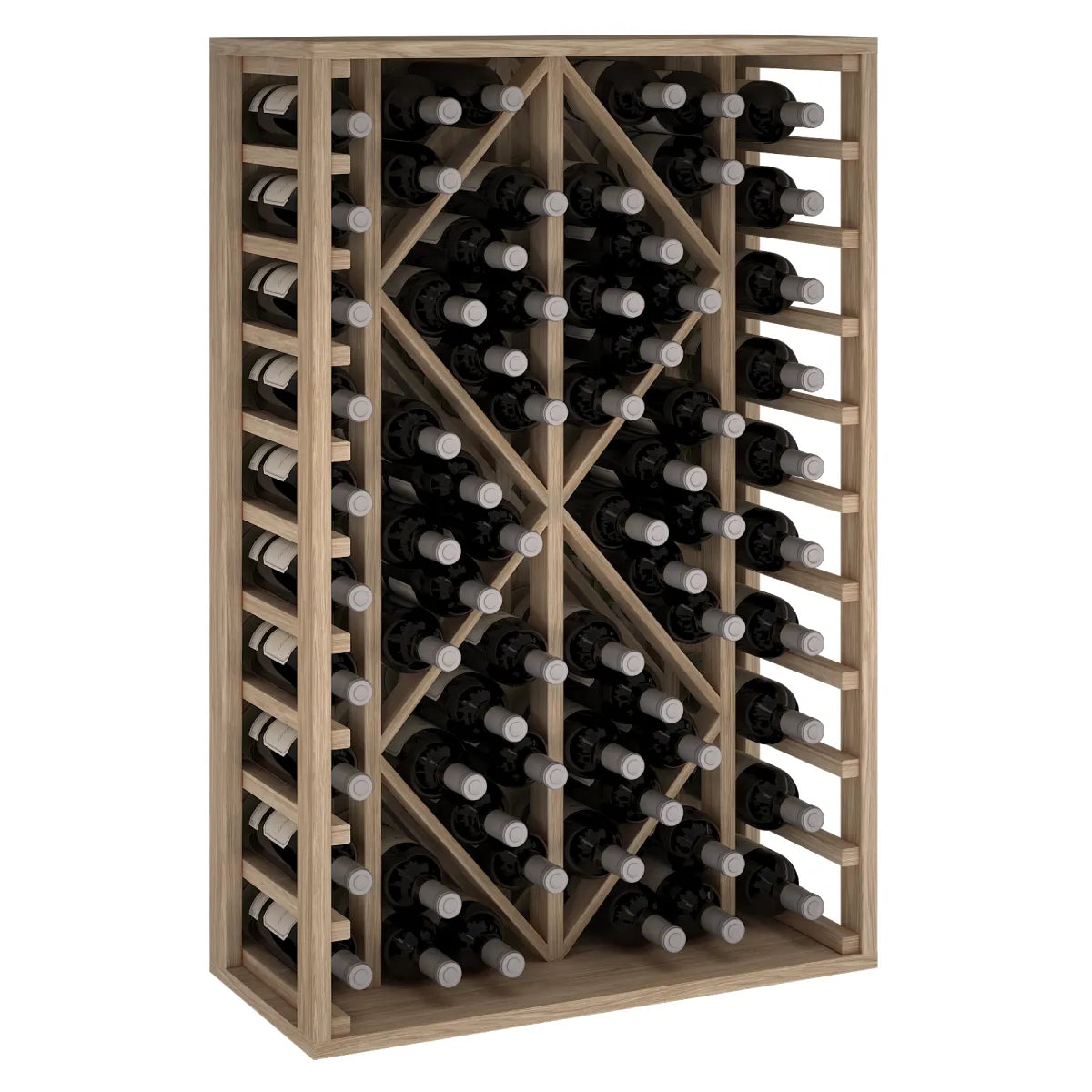 Wine rack for 68 bottles Expovinalia Toral Godello 2530 — Natural oak — ER2530
