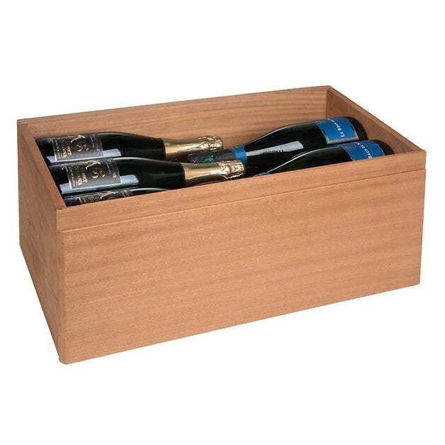 Cajón para vinoteca Climadiff BOX26XL con botellas de champán en su interior