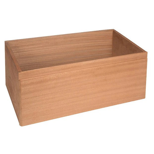 Cajón para vinoteca Climadiff BOX26XL en madera de sapeli, vista completa vacío