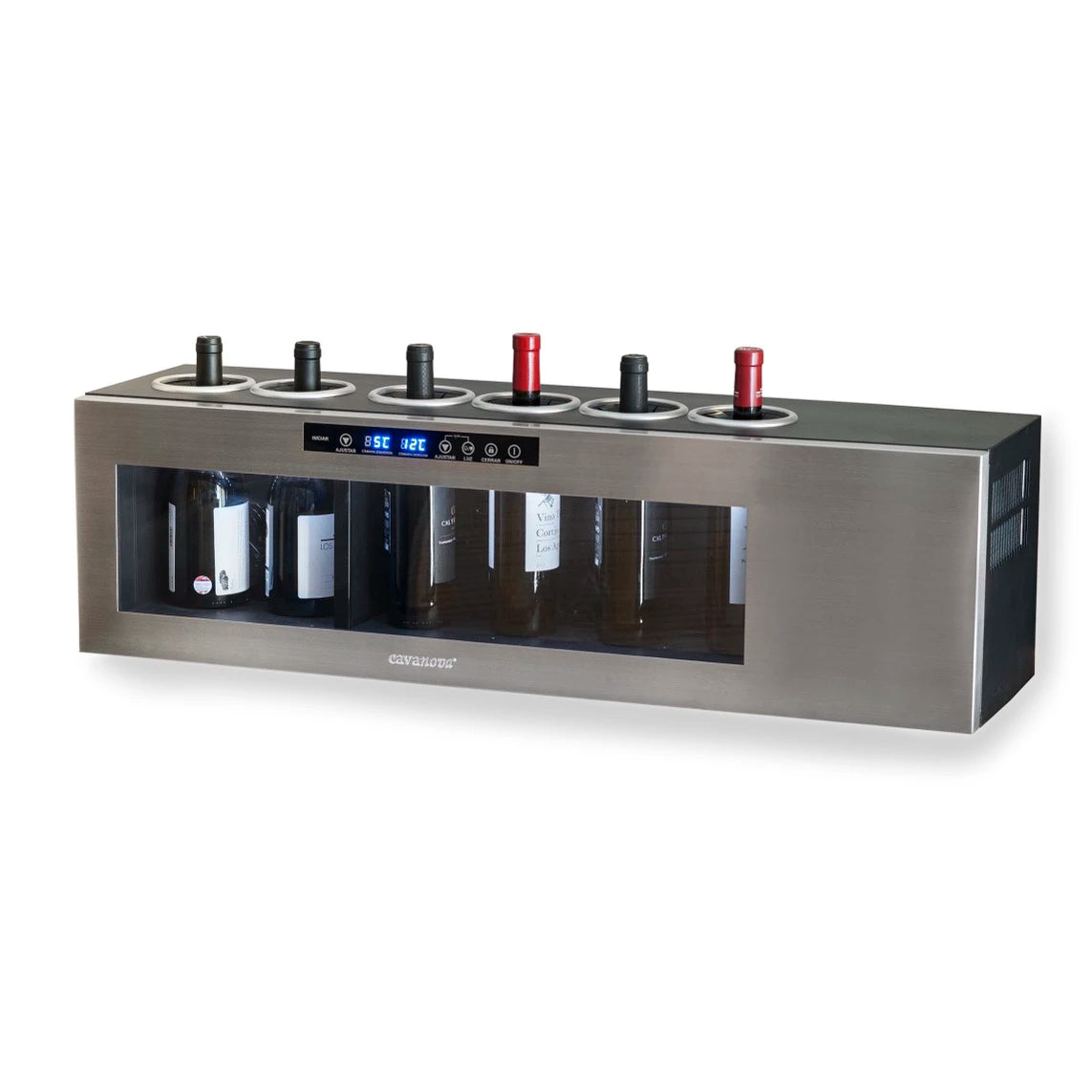 Enfriador de vino horizontal 6 botellas OW006C-2T