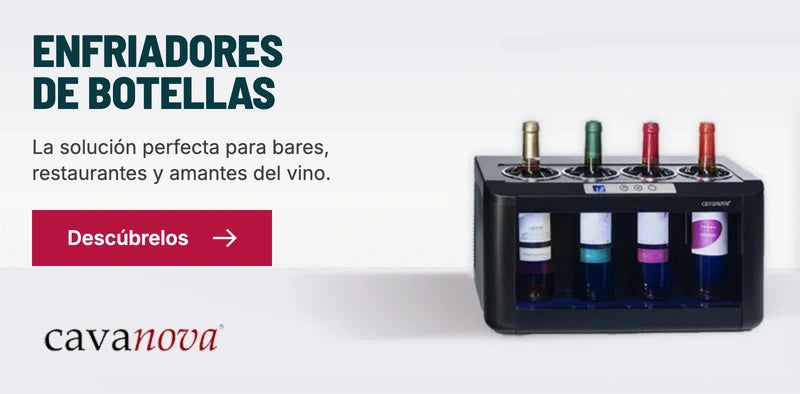 Enfriadores de botellas Cavanova para bares, restaurantes y amantes del vino.