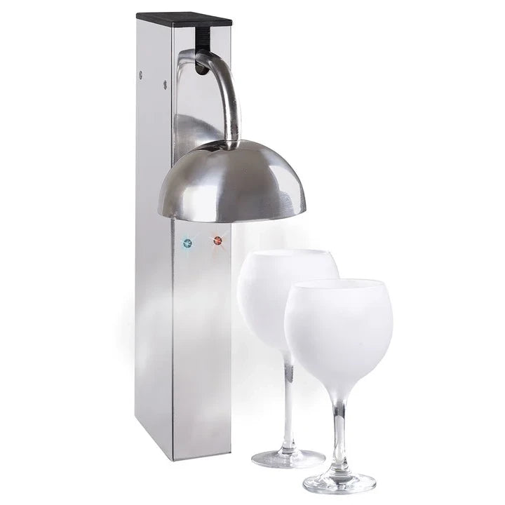 Escarchador de copas Frosterglass NS Cavanova de acero inoxidable, vista del equipo profesional.