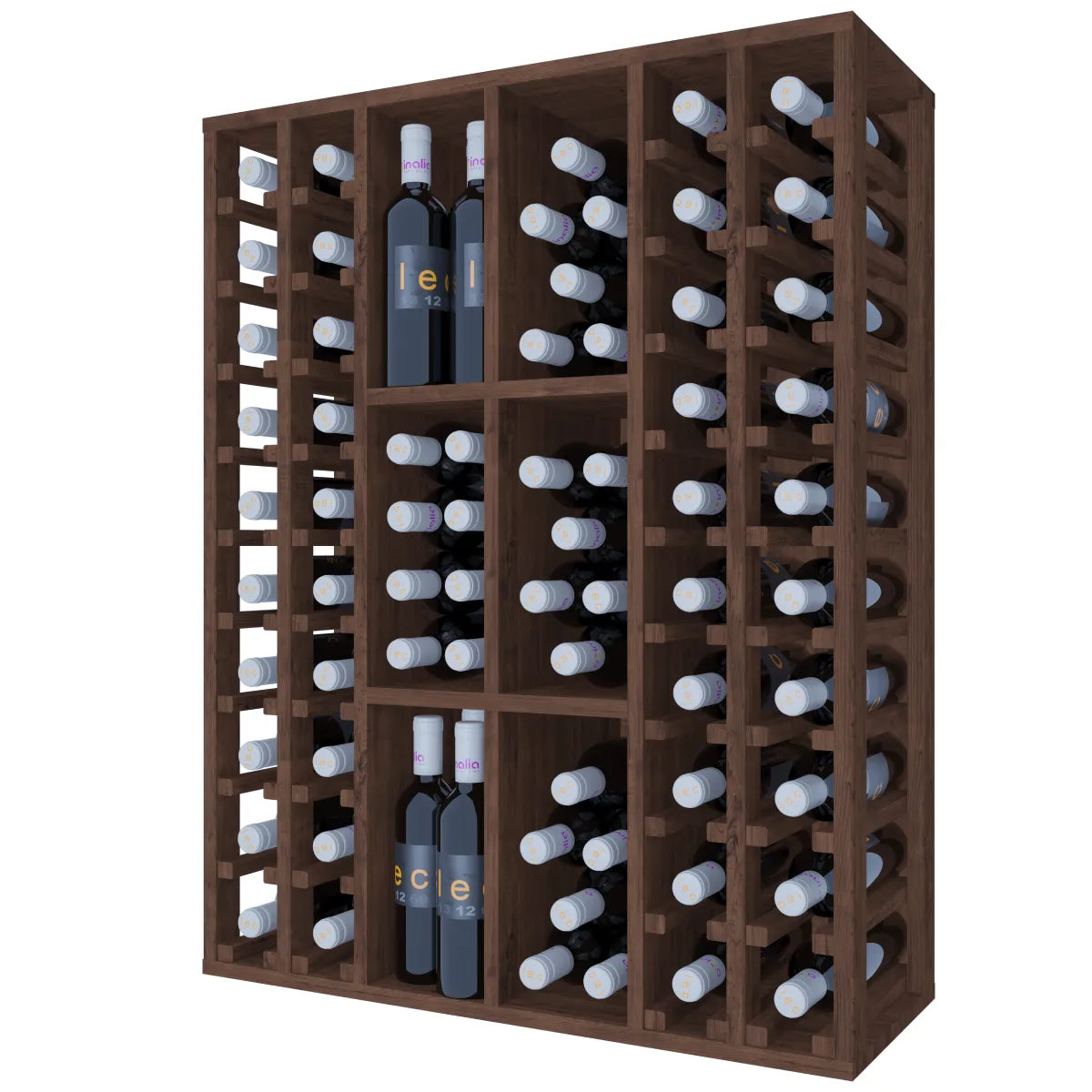 Wine rack for 88 bottles Expovinalia Pitanza Godello 2528 — Dark pine — HX2528