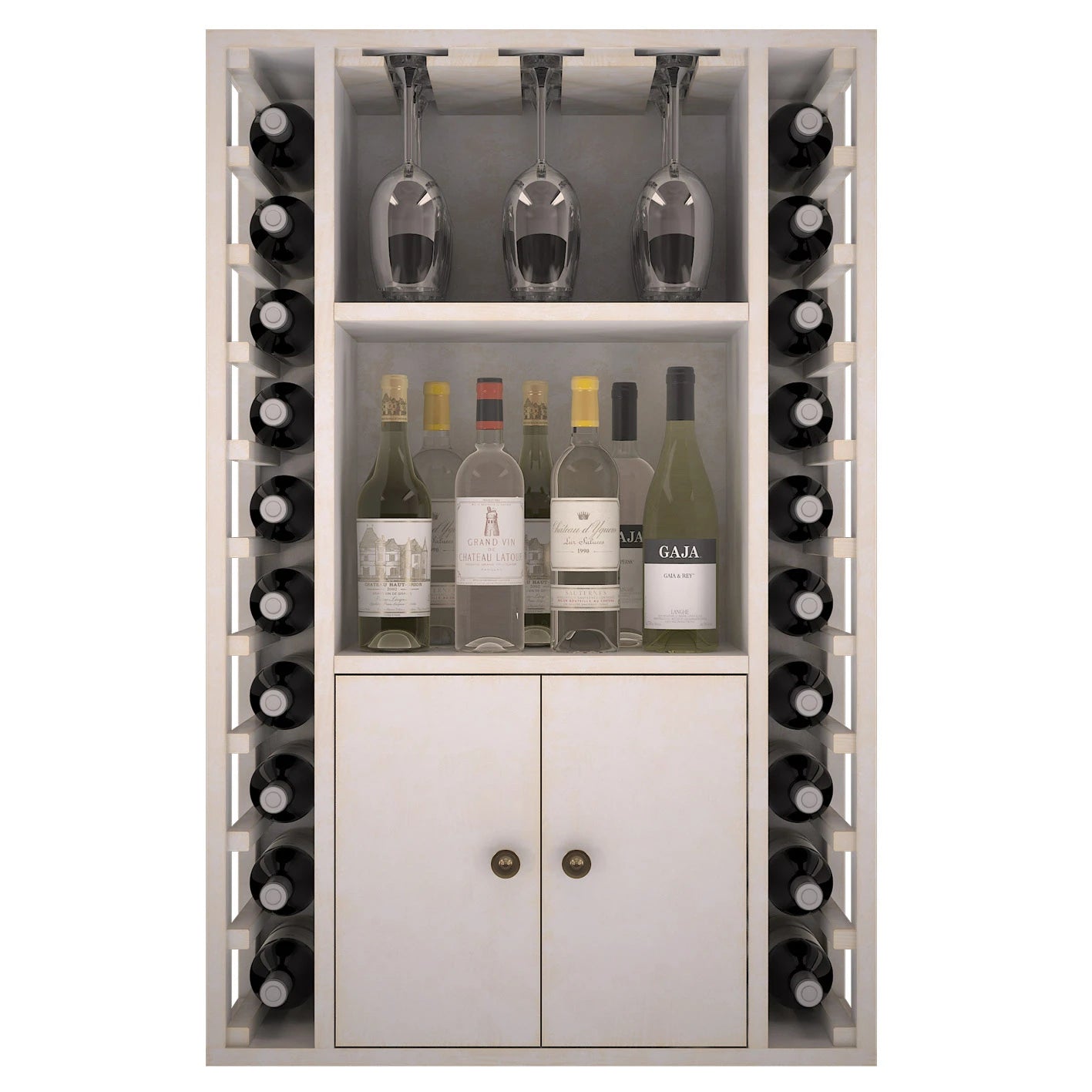 Pine wood wine rack for 20 bottles, Godello EW2521