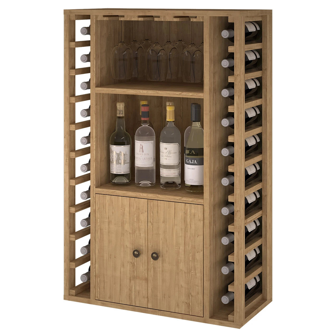Botellero de madera de pino para 20 botellas, Godello EX2521
