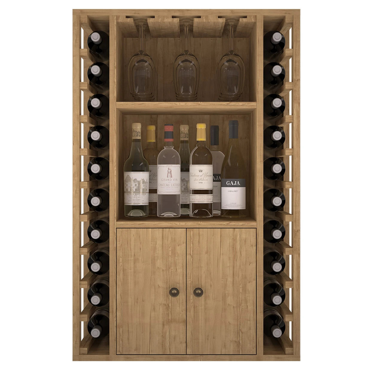 Botellero de madera de pino para 20 botellas, Godello EX2521