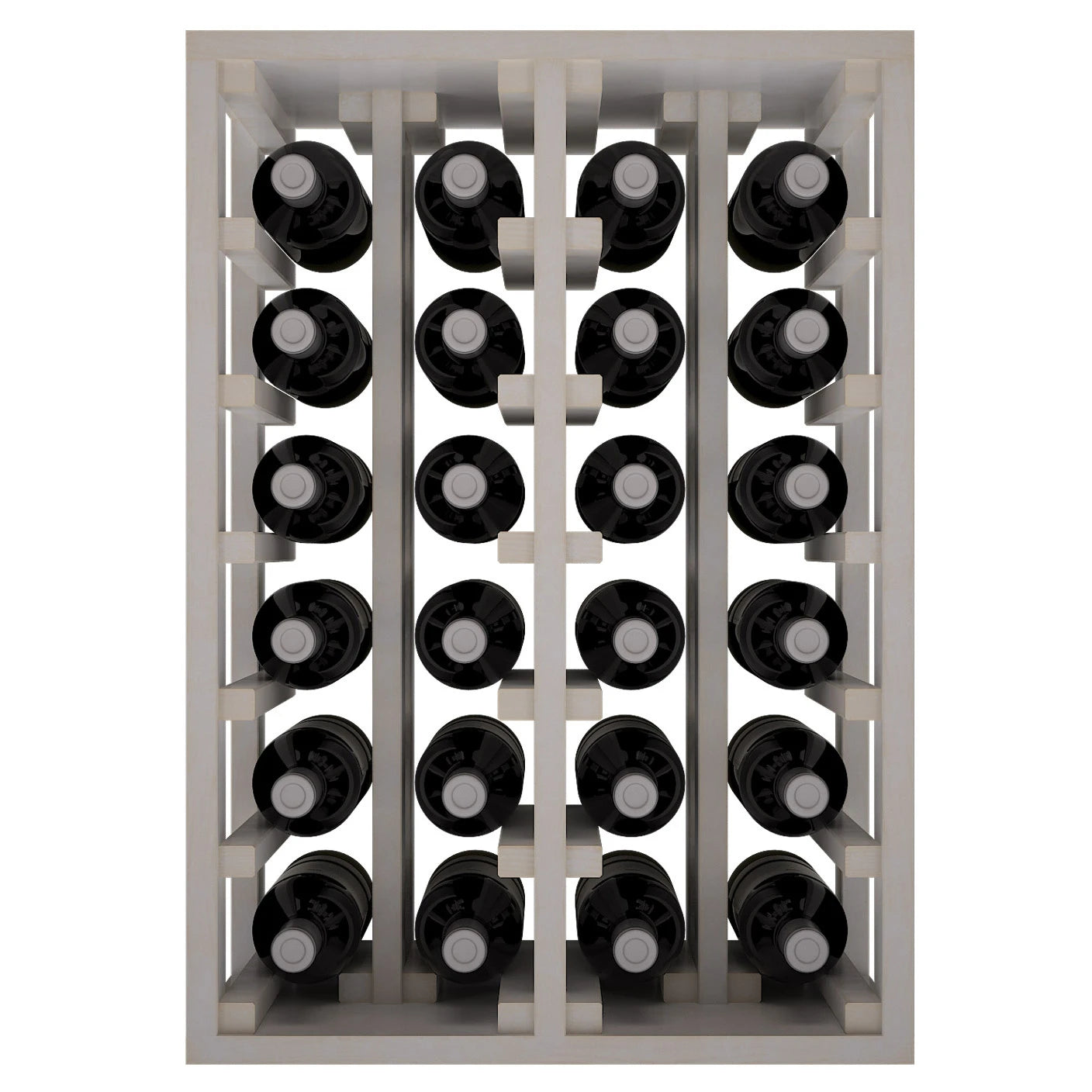 Botellero de madera de pino para 24 botellas, Godello EW2014