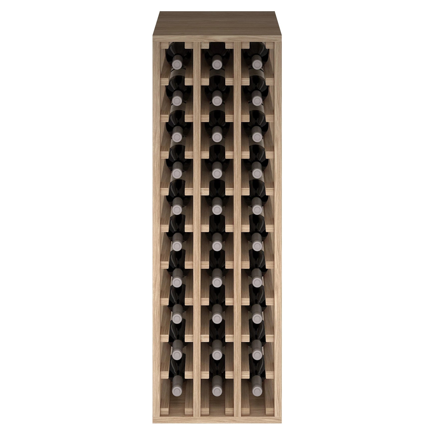 Oak wood wine rack for 30 bottles, Godello ER2033