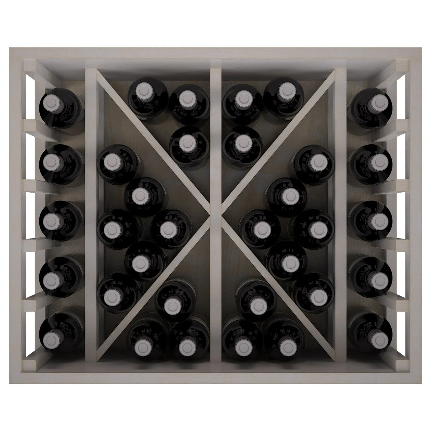 Botellero de madera de pino para 34 botellas, Godello EW2531