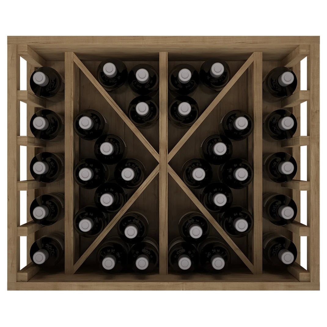 Botellero de madera de pino para 34 botellas, Godello EX2531