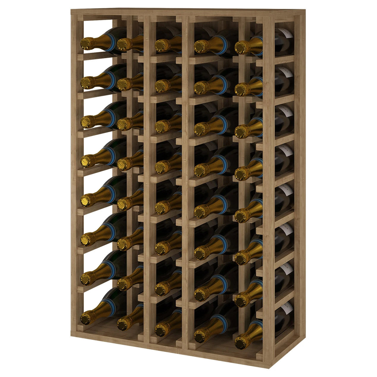 Pine wood wine rack for 40 Magnum champagne bottles, Godello EX2062
