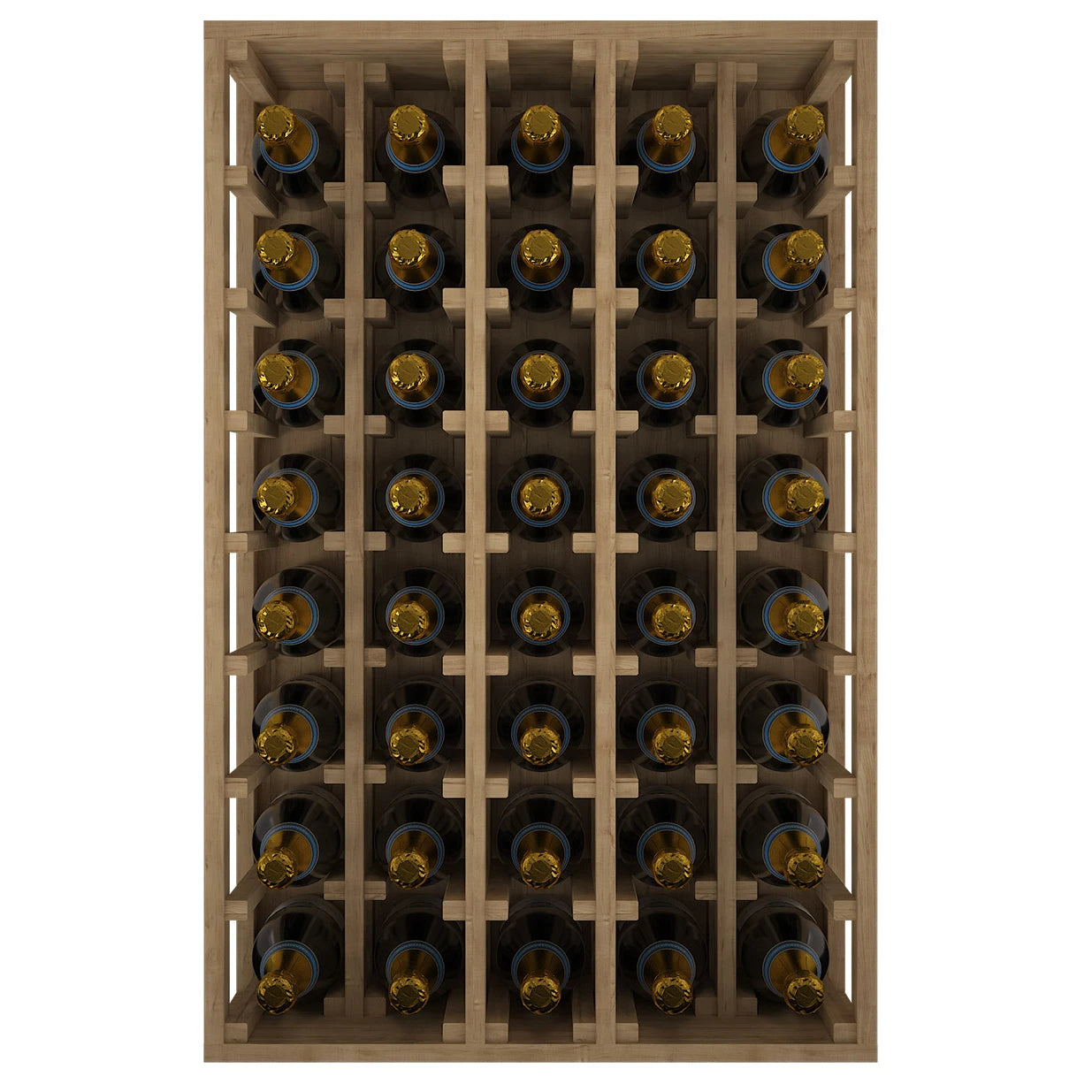 Botellero de madera de pino para 40 botellas champagne Mágnum, Godello EX2062