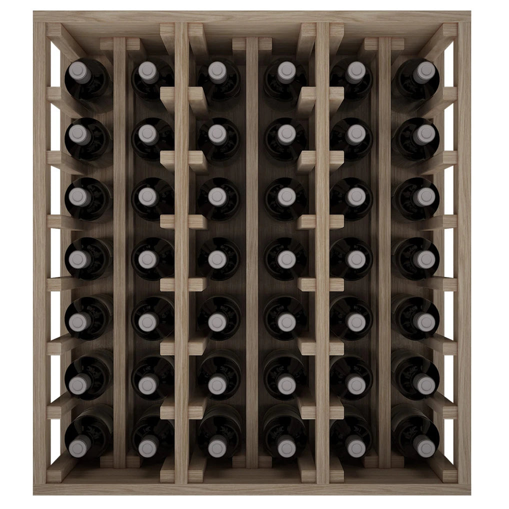 Oak wood wine rack for 42 bottles, Godello ER2061