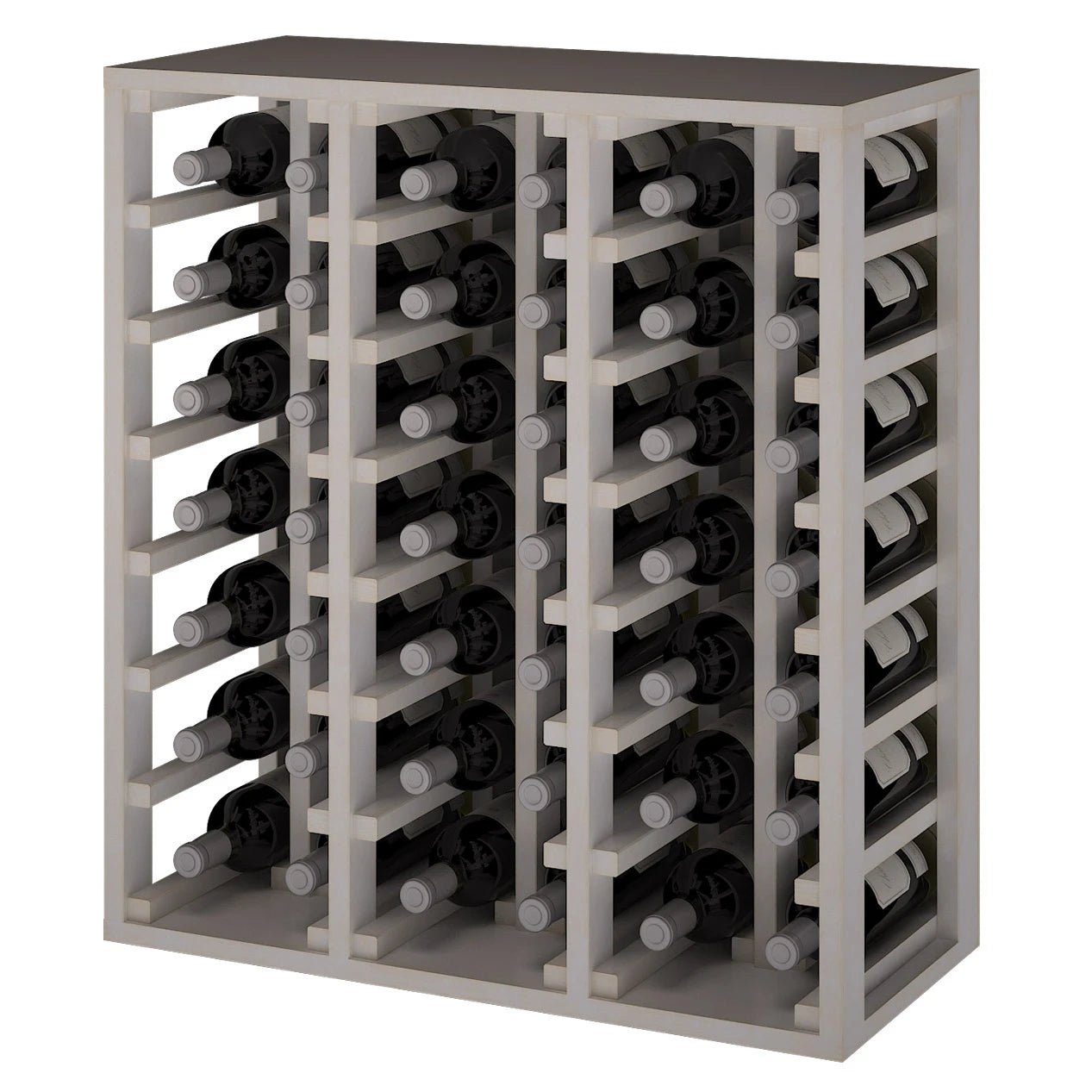 Pine wood wine rack for 42 bottles, Godello EW2061