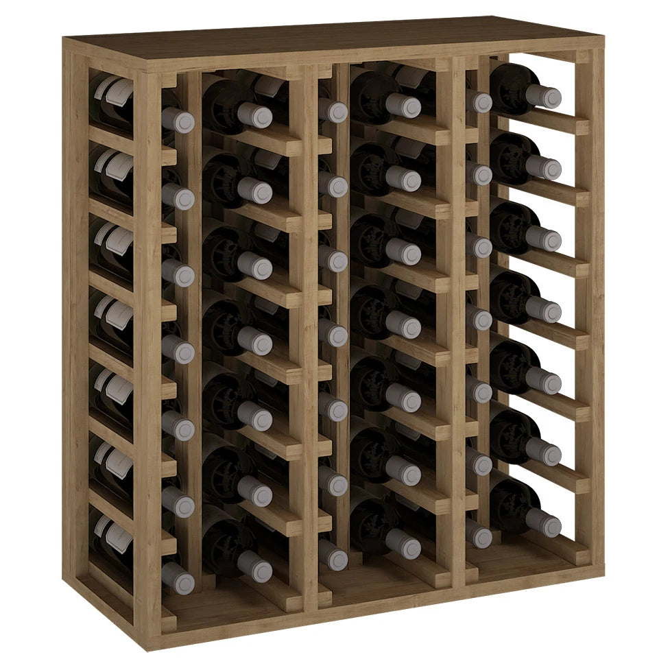 Botellero de madera de pino para 42 botellas, Godello EX2061