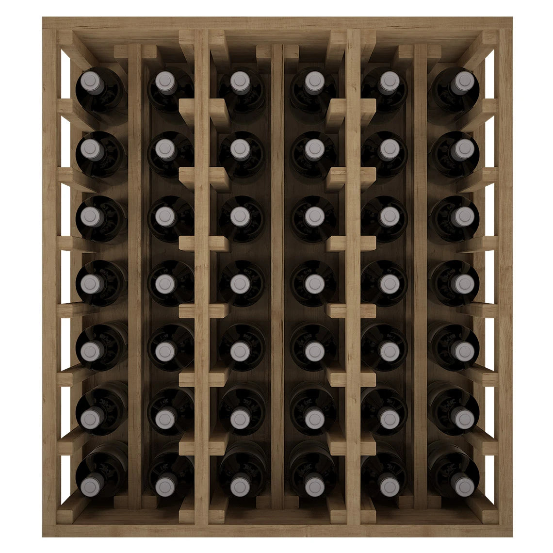Botellero de madera de pino para 42 botellas, Godello EX2061