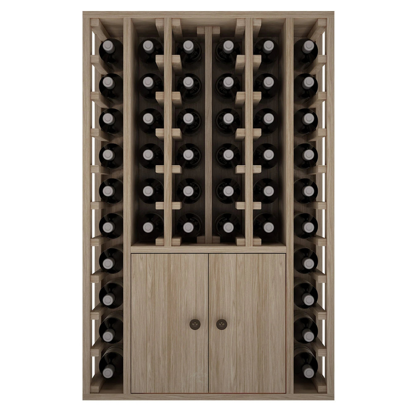 Oak wine rack for 46 bottles, Godello ER2516