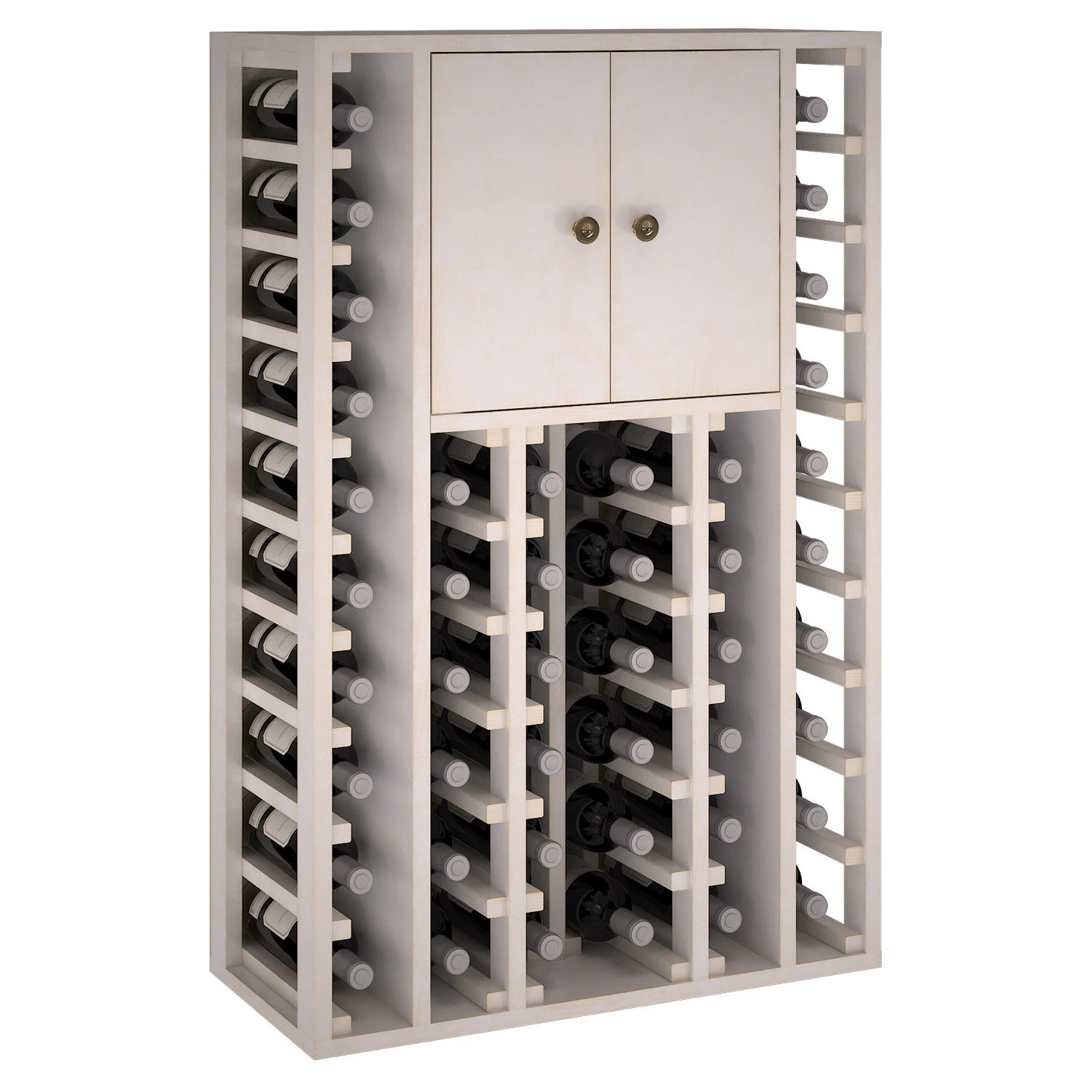 Pine wood wine rack for 46 bottles, Godello EW2515