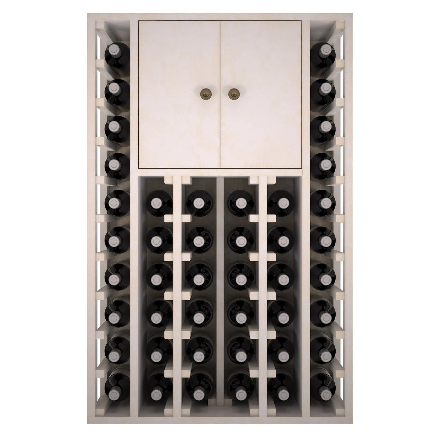 Pine wood wine rack for 46 bottles, Godello EW2515