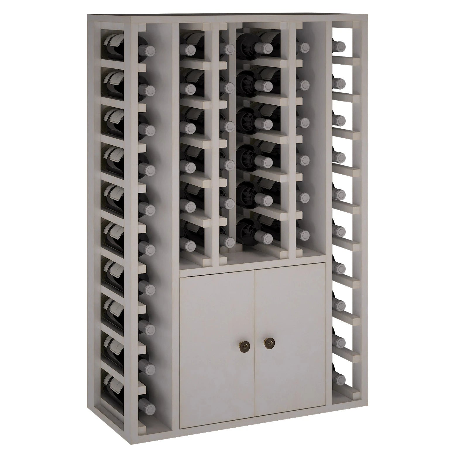 Pine wood wine rack for 46 bottles, Godello EW2516