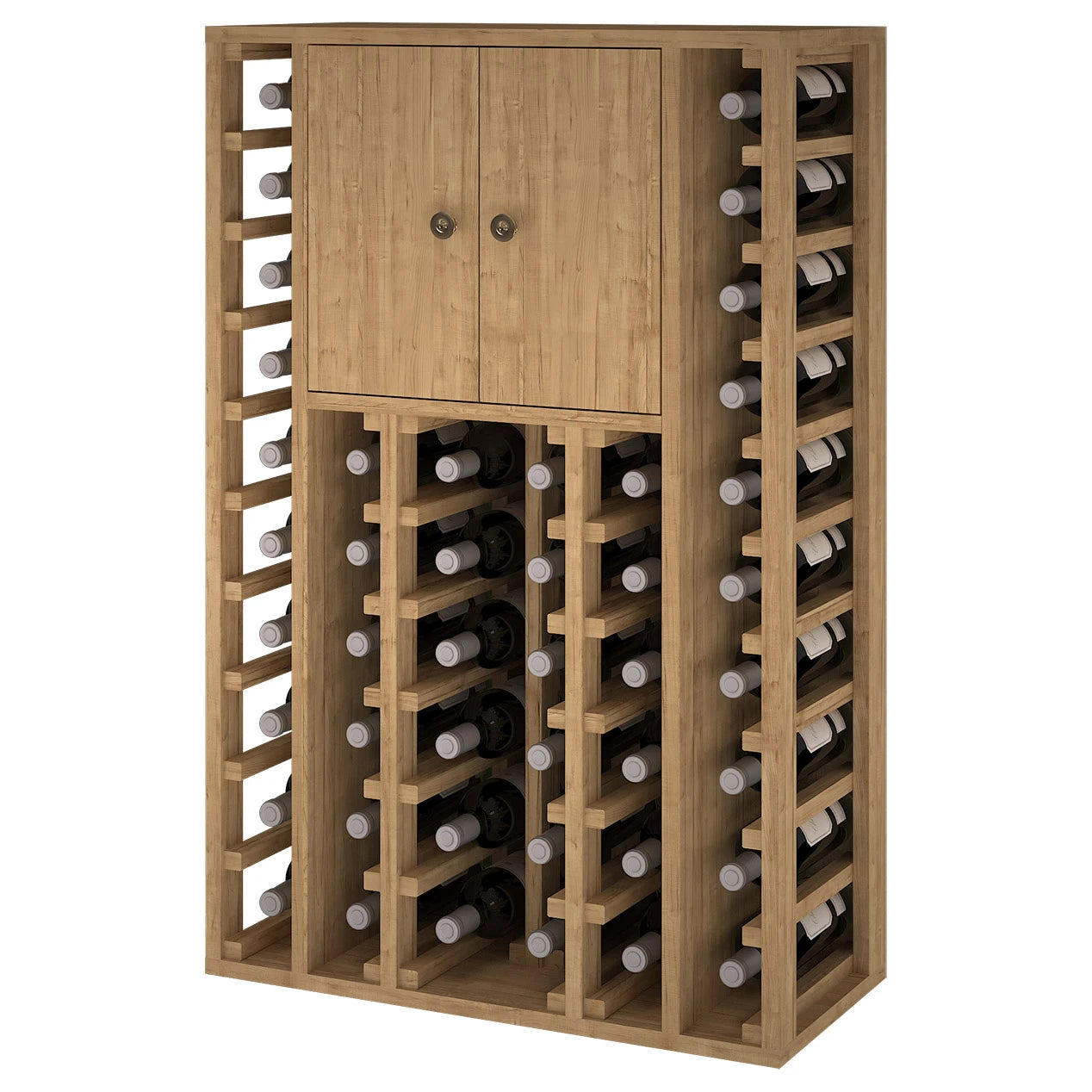 Botellero de madera de pino para 46 botellas, Godello EX2515