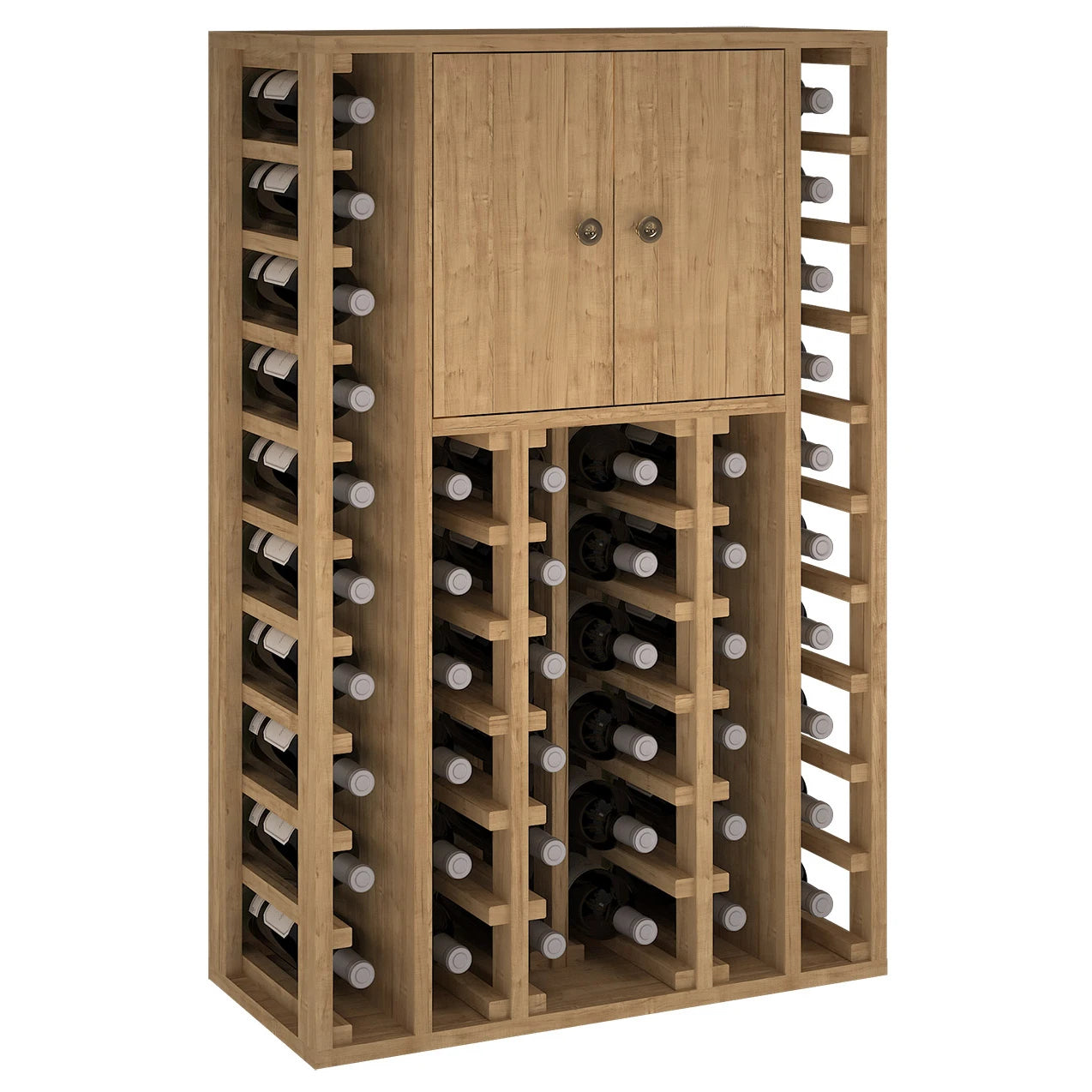 Botellero de madera de pino para 46 botellas, Godello EX2515