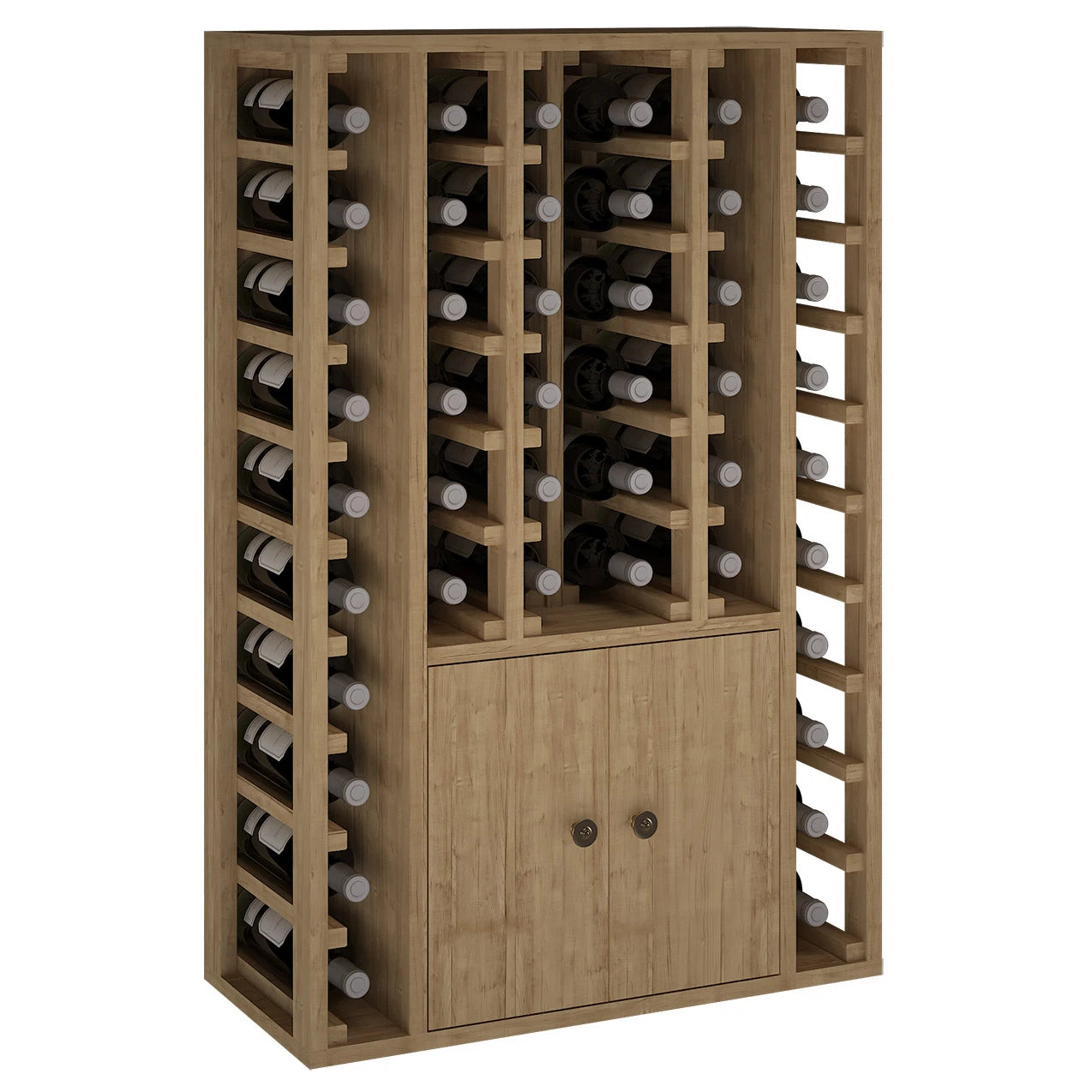 Botellero de madera de pino para 46 botellas, Godello EX2516