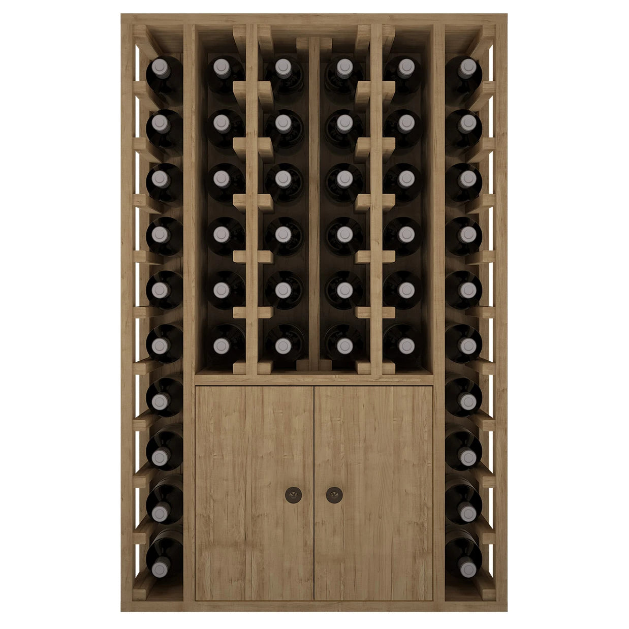 Botellero de madera de pino para 46 botellas, Godello EX2516