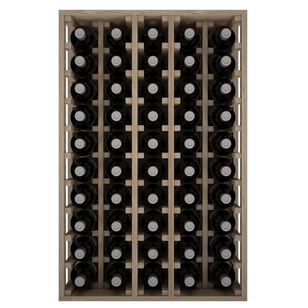 Oak wood wine rack for 50 Magnum bottles, Godello ER2066