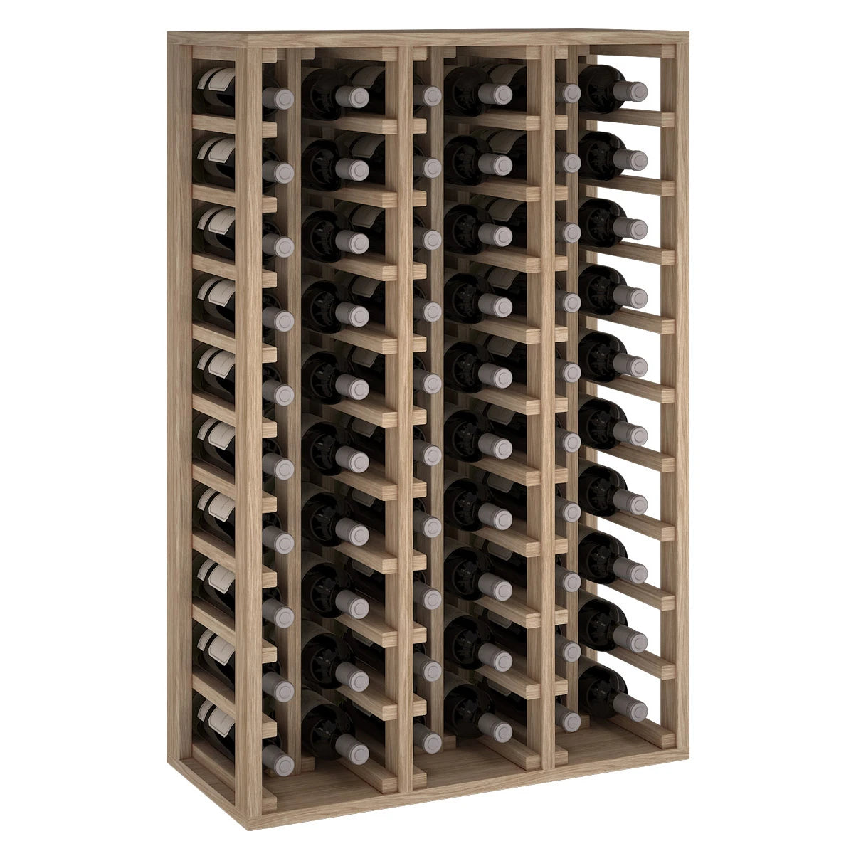 Oak wood wine rack for 60 bottles, Godello ER2060