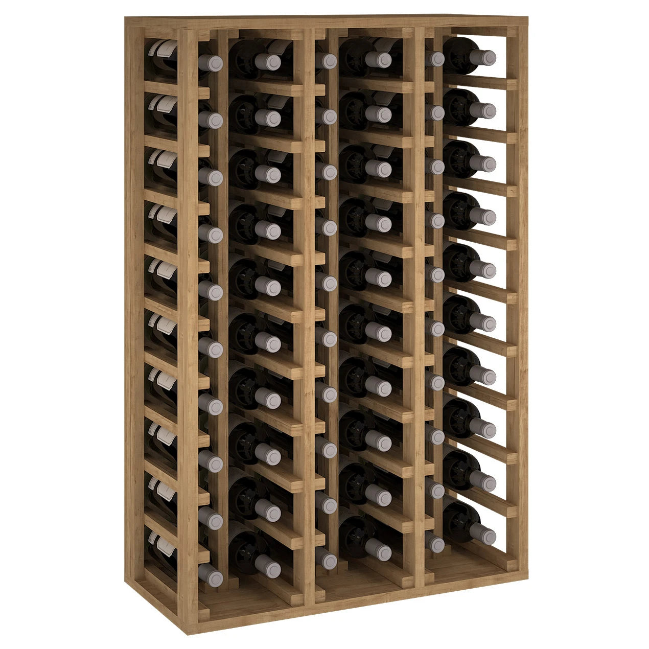 Botellero de madera de pino para 60 botellas, Godello EX2060