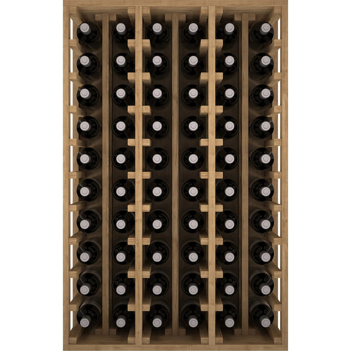 Botellero de madera de pino para 60 botellas, Godello EX2060