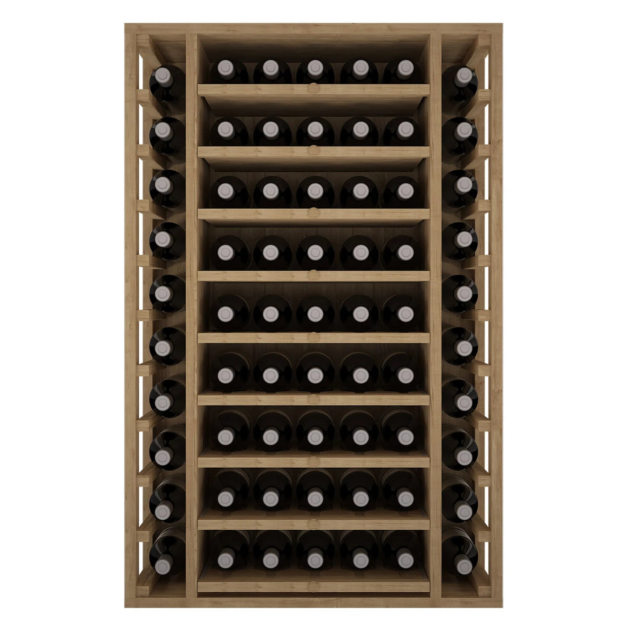 Pine wood wine rack for 65 bottles, Godello EX2540