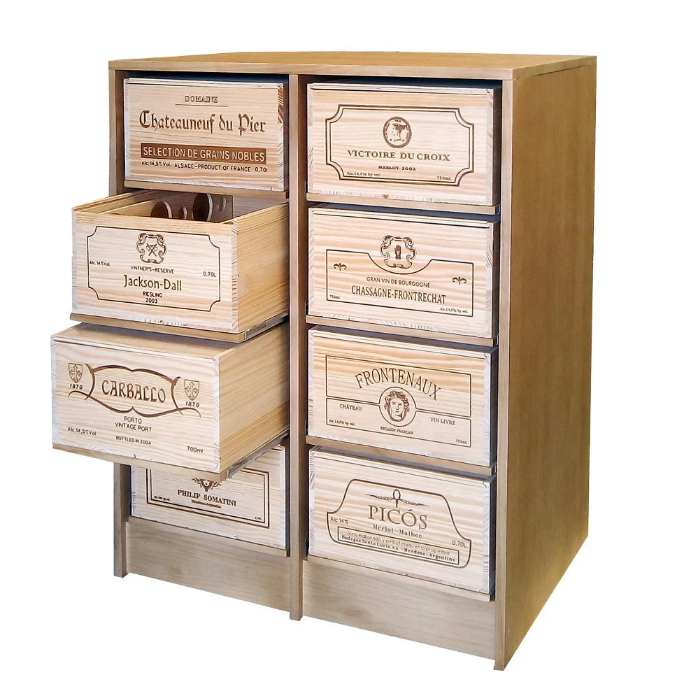 Oak wine rack for 96 bottles, Godello ER2545