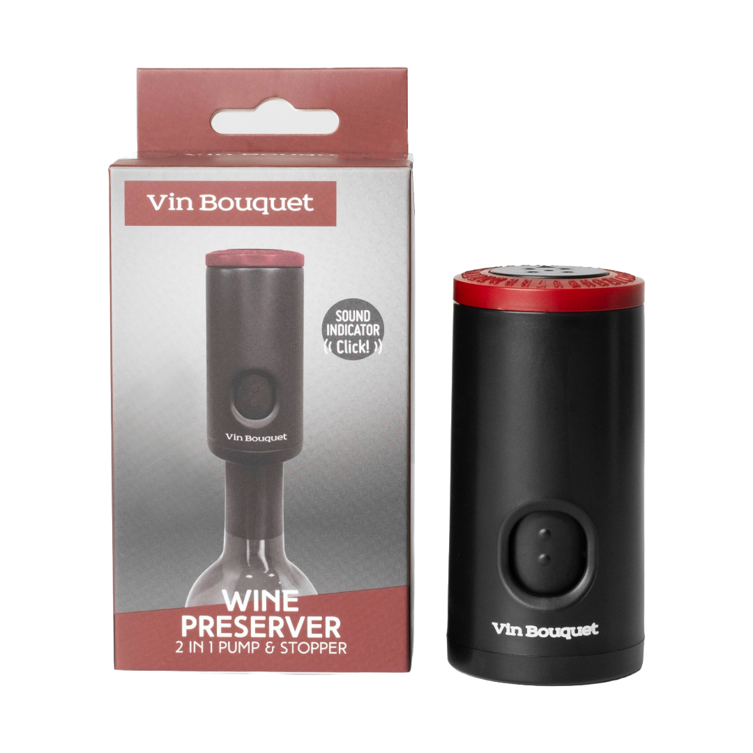 Tapón conservador de vino con indicador de sonido